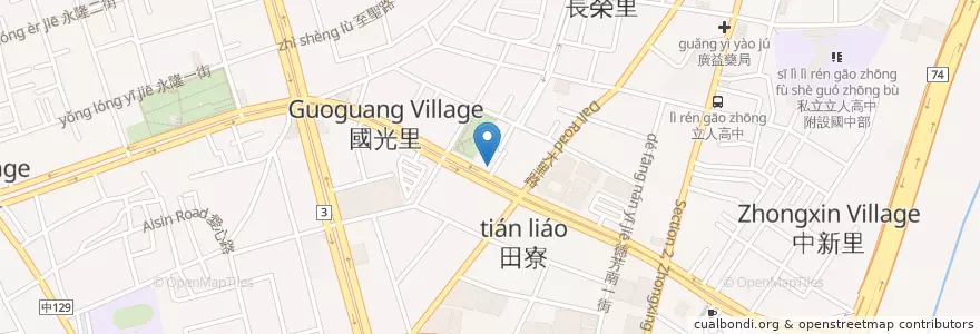 Mapa de ubicacion de 博生婦產科 en 타이완, 타이중 시, 다리구.