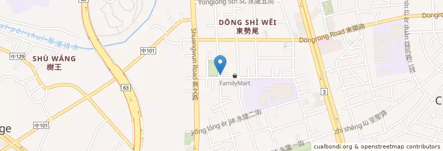 Mapa de ubicacion de Day full merry en 타이완, 타이중 시, 다리구.