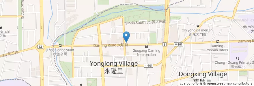 Mapa de ubicacion de 九號碼頭 en 臺灣, 臺中市, 大里區.