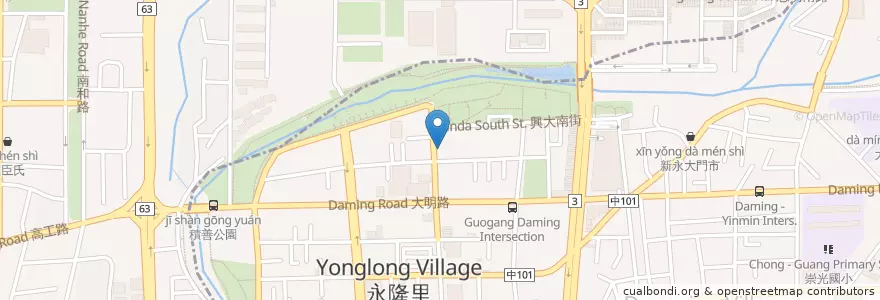 Mapa de ubicacion de 奇米鄉村廚房 Kimi House Brunch en Taiwan, Taichung, 大里區.