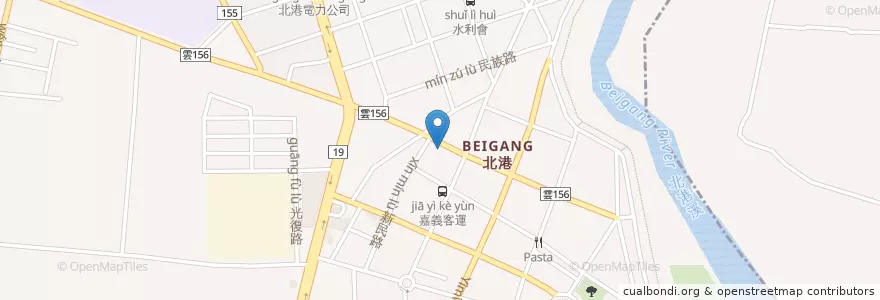 Mapa de ubicacion de 奇恩動物醫院 en Taiwan, Taiwan, Landkreis Yunlin, Beigang.