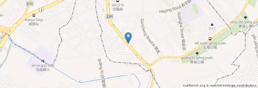 Mapa de ubicacion de 晟揚骨科診所 en 臺灣, 新北市, 土城區, 板橋區.