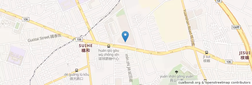 Mapa de ubicacion de 欣葉小聚 en تايوان, تايبيه الجديدة, 中和區, 板橋區.