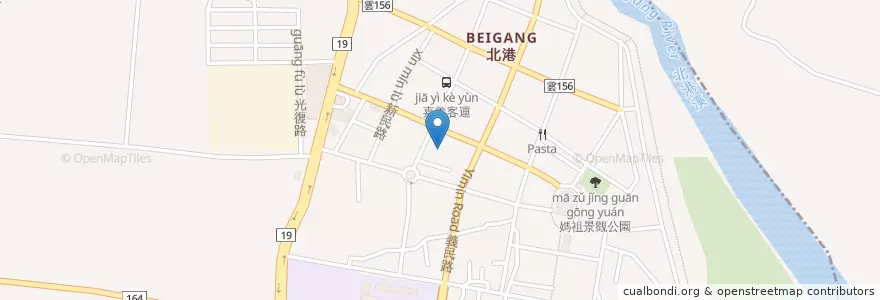 Mapa de ubicacion de 北港郵局 en Taiwan, Provincia Di Taiwan, Contea Di Chiayi, Beigang.