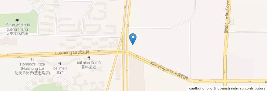 Mapa de ubicacion de 中信银行 en 中国, 北京市, 河北省, 朝阳区.