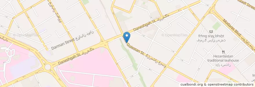 Mapa de ubicacion de مطب دکتر طاهری en Irán, Jorasán Razaví, شهرستان مشهد, مشهد, بخش مرکزی شهرستان مشهد.
