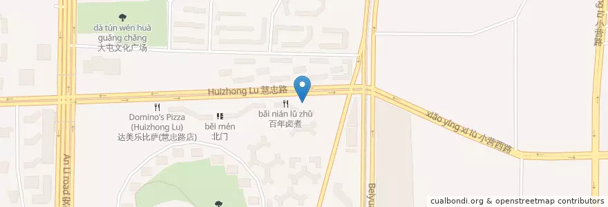 Mapa de ubicacion de 老诚一锅 en China, Peking, Hebei, 朝阳区 / Chaoyang.