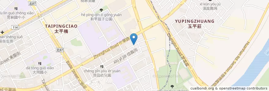 Mapa de ubicacion de 古早味冰店 en Taiwan, Nuova Taipei, Distretto Di Shulin.