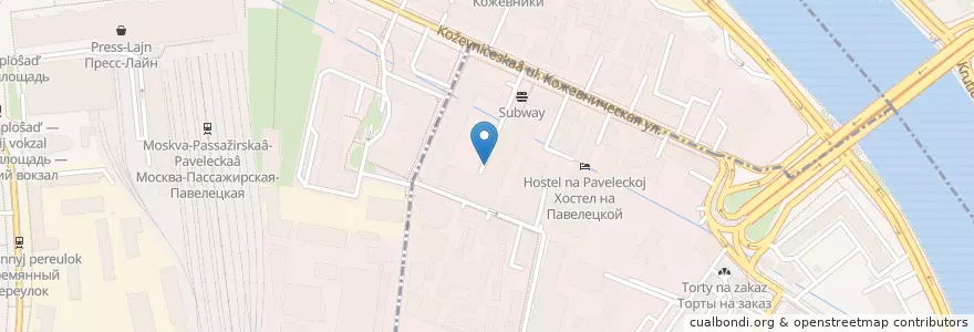 Mapa de ubicacion de Ангара en Rússia, Distrito Federal Central, Москва, Центральный Административный Округ, Даниловский Район, Район Замоскворечье.