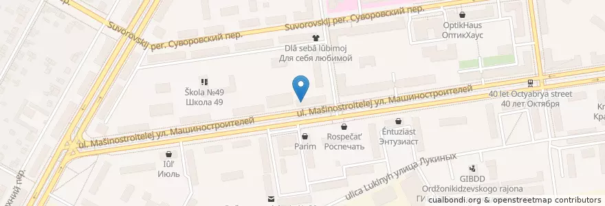 Mapa de ubicacion de Доктор Орто en Russia, Ural Federal District, Sverdlovsk Oblast, Yekaterinburg Municipality.