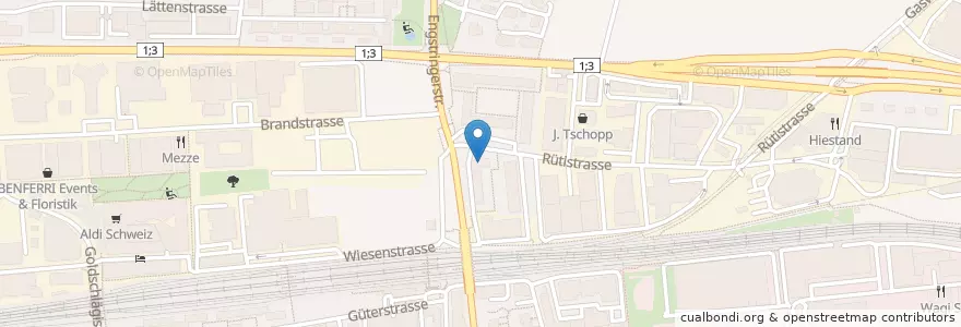 Mapa de ubicacion de Pizzaway en Suíça, Zurique, Bezirk Dietikon.