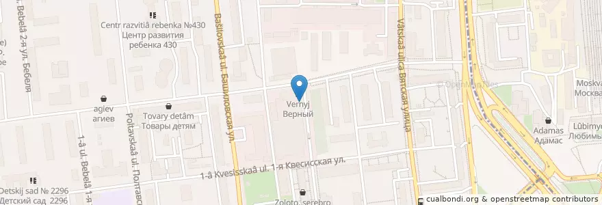 Mapa de ubicacion de Юнистрим en Russia, Distretto Federale Centrale, Москва, Северный Административный Округ, Савёловский Район.
