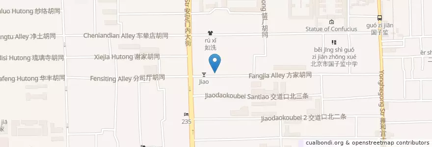 Mapa de ubicacion de El Nido en China, Beijing, Hebei, Dongcheng District.