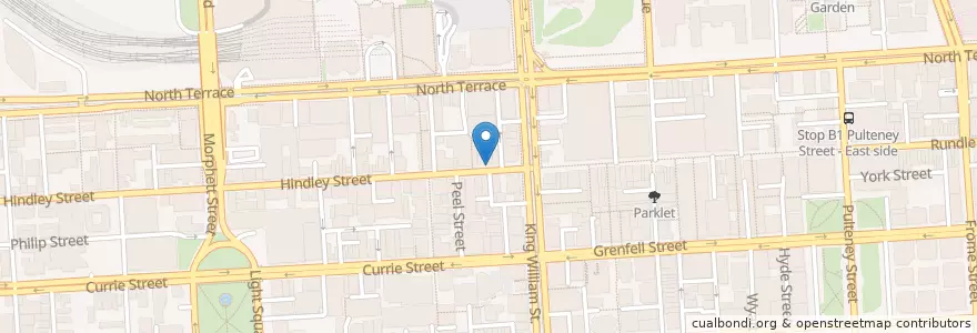 Mapa de ubicacion de Burp Killer Burritos en استرالیا, South Australia, Adelaide, Adelaide City Council.