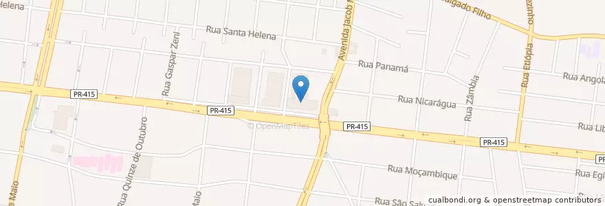 Mapa de ubicacion de Hospital e Maternidade de Pinhais en برزیل, منطقه جنوب برزیل, پارانا, Região Geográfica Intermediária De Curitiba, Região Metropolitana De Curitiba, Microrregião De Curitiba, Pinhais.