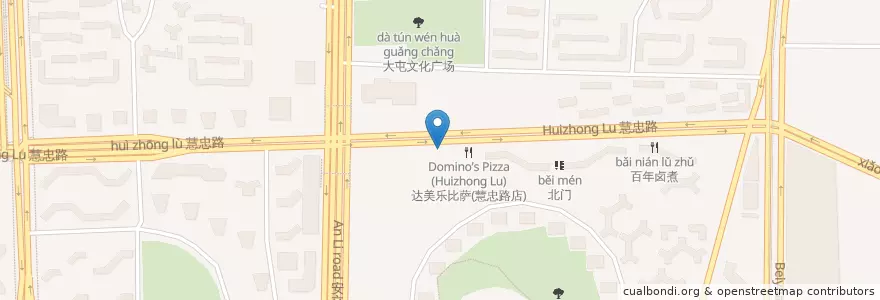 Mapa de ubicacion de 小豆面馆 Xiaodou Noodles en 中国, 北京市, 河北省, 朝阳区 / Chaoyang.