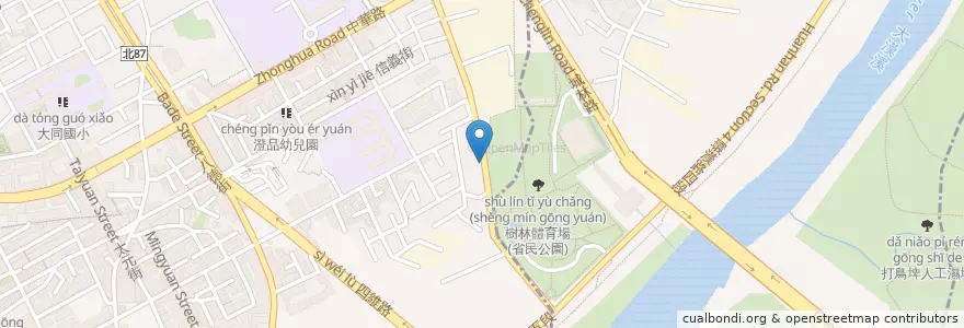 Mapa de ubicacion de 慈聖宮 en 타이완, 신베이 시, 수린 구.