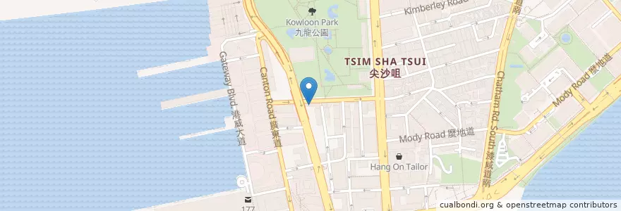 Mapa de ubicacion de 德發牛丸粉面 Tak Fat Beef Ball en Chine, Guangdong, Hong Kong, Kowloon, Nouveaux Territoires, 油尖旺區 Yau Tsim Mong District.