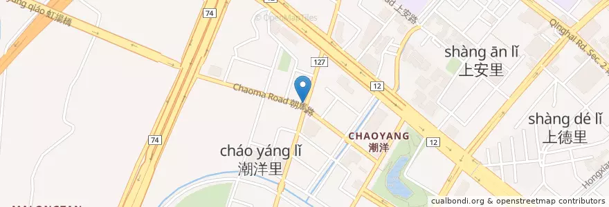 Mapa de ubicacion de 福臨門 en 臺灣, 臺中市, 西屯區.
