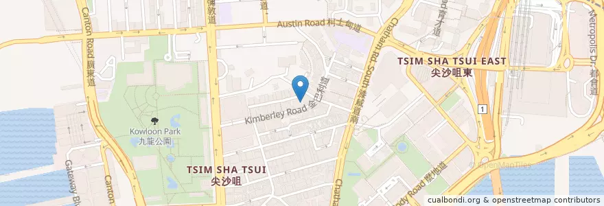 Mapa de ubicacion de 福臨門 Fook Lam Moon en Китай, Гуандун, Гонконг, Цзюлун, Новые Территории, 油尖旺區 Yau Tsim Mong District.