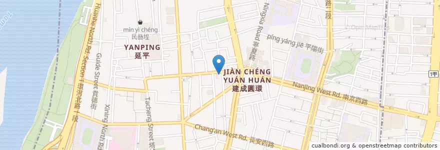 Mapa de ubicacion de 永和豆漿 en Taiwan, 新北市, Taipé, 大同區.