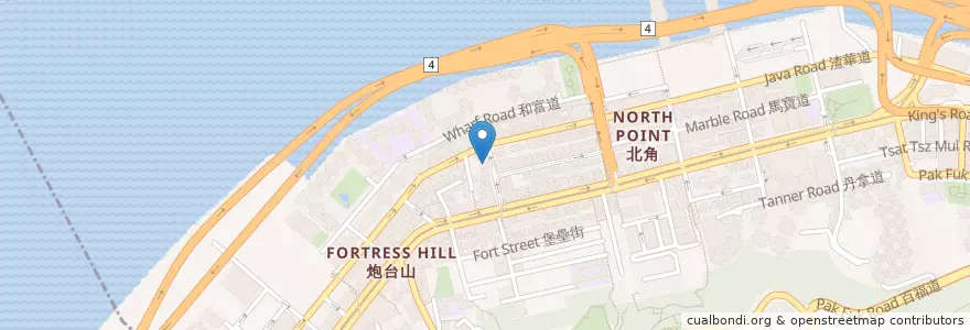 Mapa de ubicacion de 蕃薯苗 Tiny Green Kitchen en China, Guangdong, Hongkong, Hong Kong Island, New Territories, 東區 Eastern District.