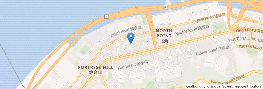 Mapa de ubicacion de 真真美食 en Cina, Guangdong, Hong Kong, Hong Kong, Nuovi Territori, 東區 Eastern District.