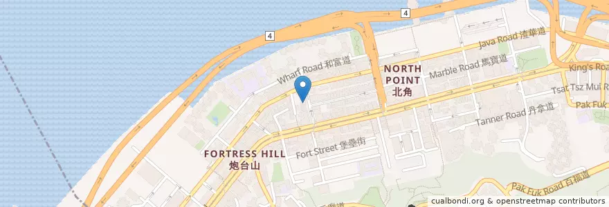 Mapa de ubicacion de 翠苑甜品專家 en China, Cantão, Hong Kong, Ilha De Hong Kong, Novos Territórios, 東區 Eastern District.