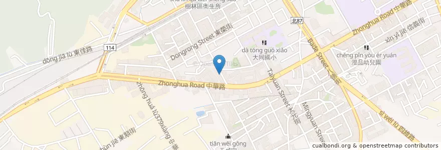 Mapa de ubicacion de 金胤傳統料理臭臭鍋 en تایوان, 新北市, 樹林區.