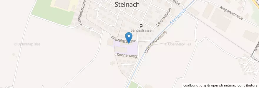 Mapa de ubicacion de Freihandbibliothek Steinach en Zwitserland, Sankt Gallen, Wahlkreis Rorschach, Steinach.