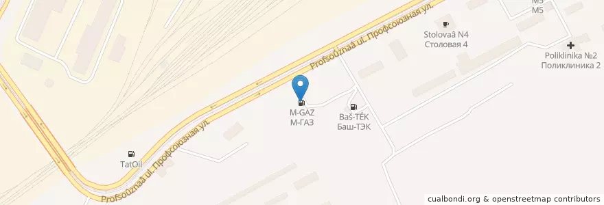 Mapa de ubicacion de М-ГАЗ en روسيا, منطقة فيدرالية أورالية, أوبلاست تشيليابنسك, Магнитогорский Городской Округ.