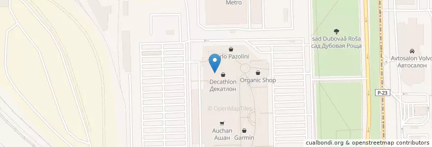 Mapa de ubicacion de Макдоналдс en Rusland, Северо-Западный Федеральный Округ, Oblast Leningrad, Sint-Petersburg, Московский Район, Округ Пулковский Меридиан.