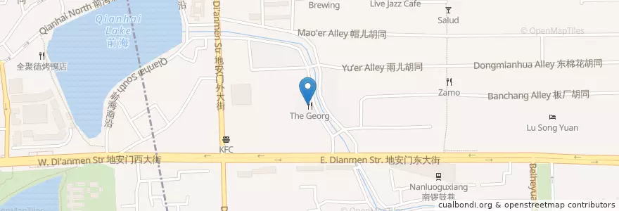 Mapa de ubicacion de The Georg en China, Pekín, Hebei, 东城区.