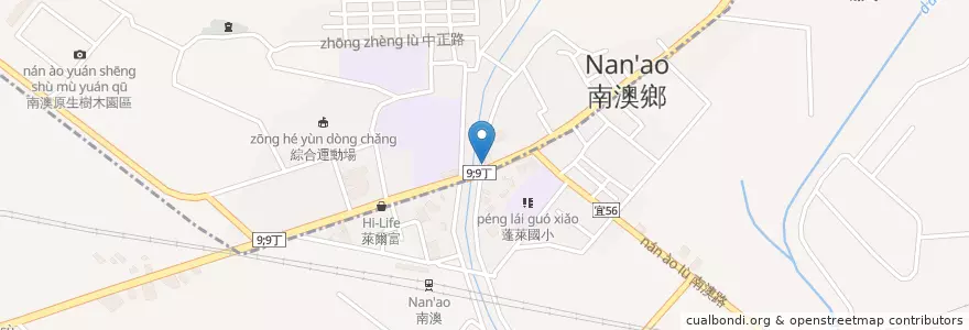Mapa de ubicacion de 正好手工湯包 en Taiwan, Taiwan Province, Yilan County, Su'ao Township.