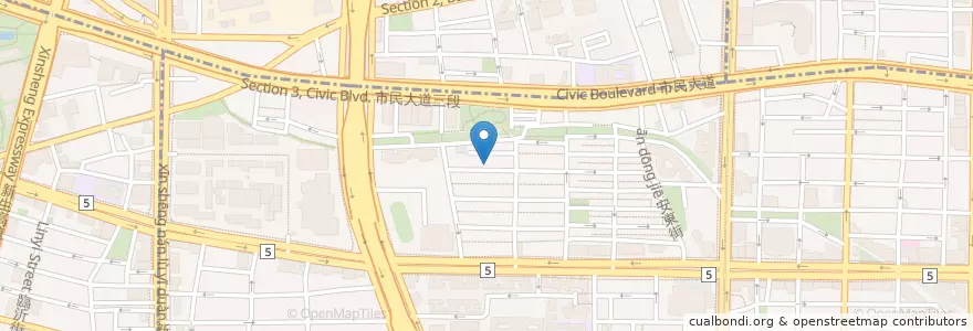 Mapa de ubicacion de 基督教忠孝神召會 en 臺灣, 新北市, 臺北市, 大安區.