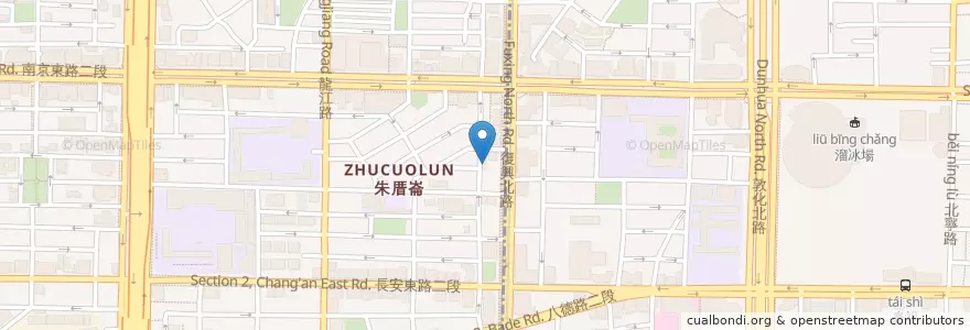 Mapa de ubicacion de 慶州館韓式料理 en 臺灣, 新北市, 臺北市, 松山區.