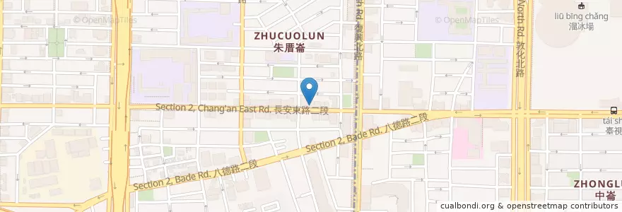Mapa de ubicacion de 正傑健保藥局 en Tayvan, 新北市, Taipei, 中山區.