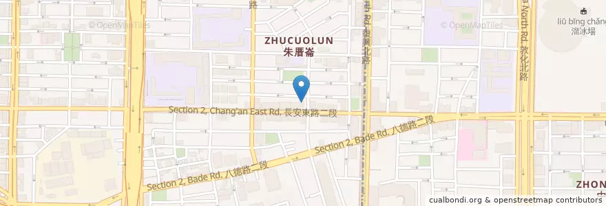 Mapa de ubicacion de 迷客夏 en Tayvan, 新北市, Taipei, 中山區.
