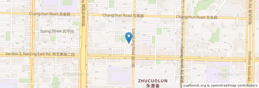 Mapa de ubicacion de 龍波斯特 en تایوان, 新北市, تایپه, 中山區.