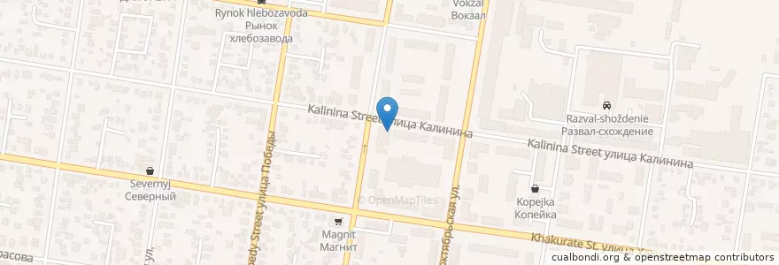 Mapa de ubicacion de НаркоКонтроль en Rússia, Distrito Federal Do Sul, Krai De Krasnodar, Адыгея, Городской Округ Майкоп.