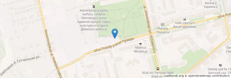 Mapa de ubicacion de KFC en 러시아, Приволжский Федеральный Округ, Башкортостан, Городской Округ Уфа.