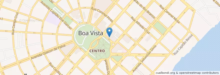 Mapa de ubicacion de Biblioteca Pública en Brezilya, Kuzey Bölgesi, Roraima, Região Geográfica Intermediária De Boa Vista, Microrregião De Boa Vista, Boa Vista.