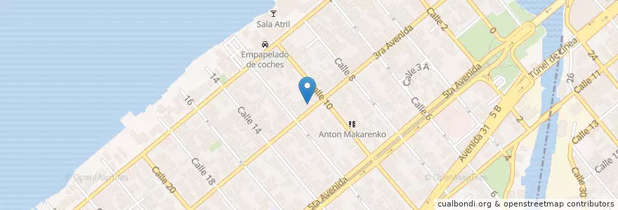 Mapa de ubicacion de Empresa de Grabaciones y Ediciones Musicales (EGREM) en Cuba, La Habana.