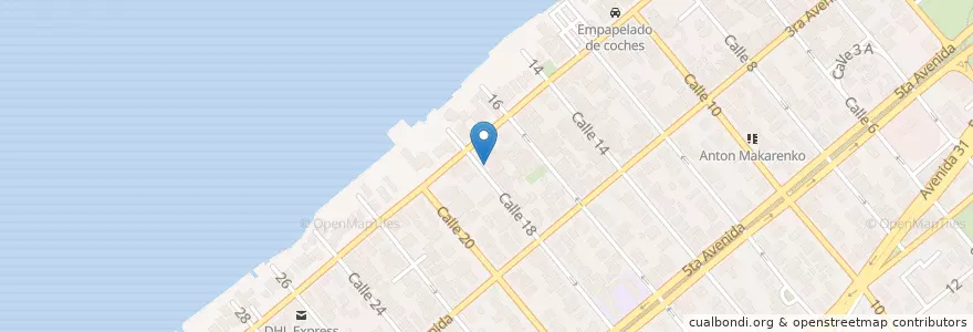 Mapa de ubicacion de Estudios de Grabaciones Egrem en 쿠바, La Habana.