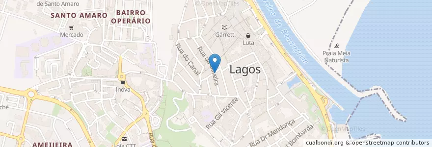 Mapa de ubicacion de Casinha do Petisco en Португалия, Алгарве, Алгарви, Faro, Lagos, São Gonçalo De Lagos.