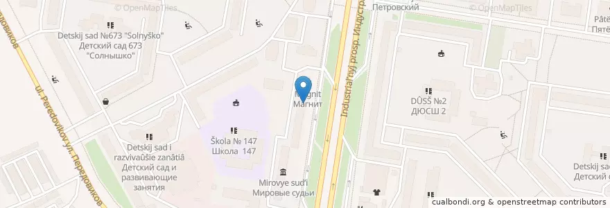 Mapa de ubicacion de Васаби en Russland, Föderationskreis Nordwest, Oblast Leningrad, Sankt Petersburg, Красногвардейский Район, Округ Пороховые.