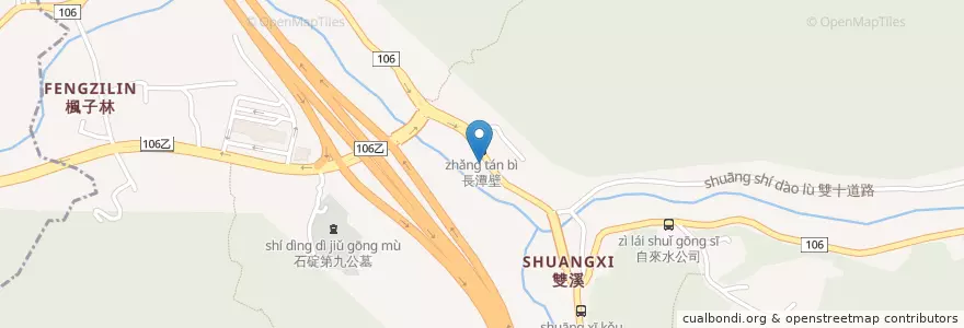 Mapa de ubicacion de 桂花香腸 en 台湾, 新北市, 石碇区.