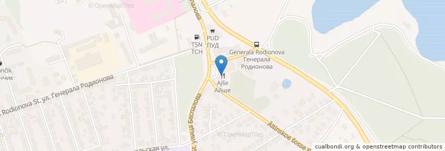 Mapa de ubicacion de Айше en Russia, South Federal District, Autonomous Republic Of Crimea, Republic Of Crimea, Simferopol District, Simferopol Municipality Council, Simferopol (Urban Okrug).