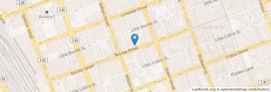 Mapa de ubicacion de Original Sushi Cafe en 澳大利亚, 维多利亚州, City Of Melbourne.