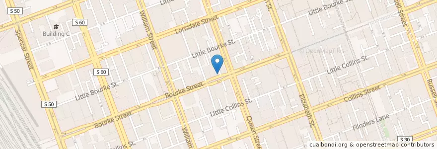 Mapa de ubicacion de People's Choice Credit Union en Australië, Victoria, City Of Melbourne.